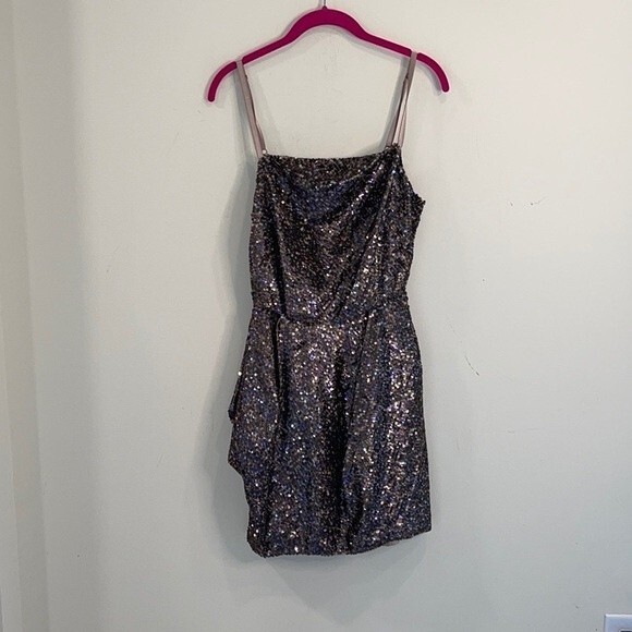 All Saints Velutina Sequin Dress UK 8/US4 - Picture 3 of 6